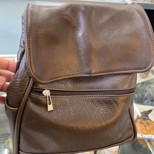 NWOT Leather Backpack Brown
